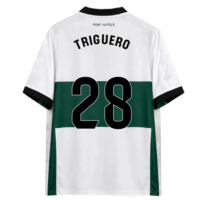 Danxen Uomo Maglia Dani Triguero #28 Verde Bianco Rosso Kit Gara Home 2026/27 Maglietta