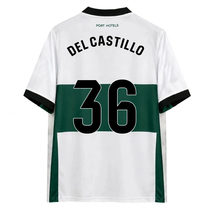 Danxen Uomo Maglia Gonzalo Del Castillo #36 Verde Bianco Rosso Kit Gara Home 2026/27 Maglietta