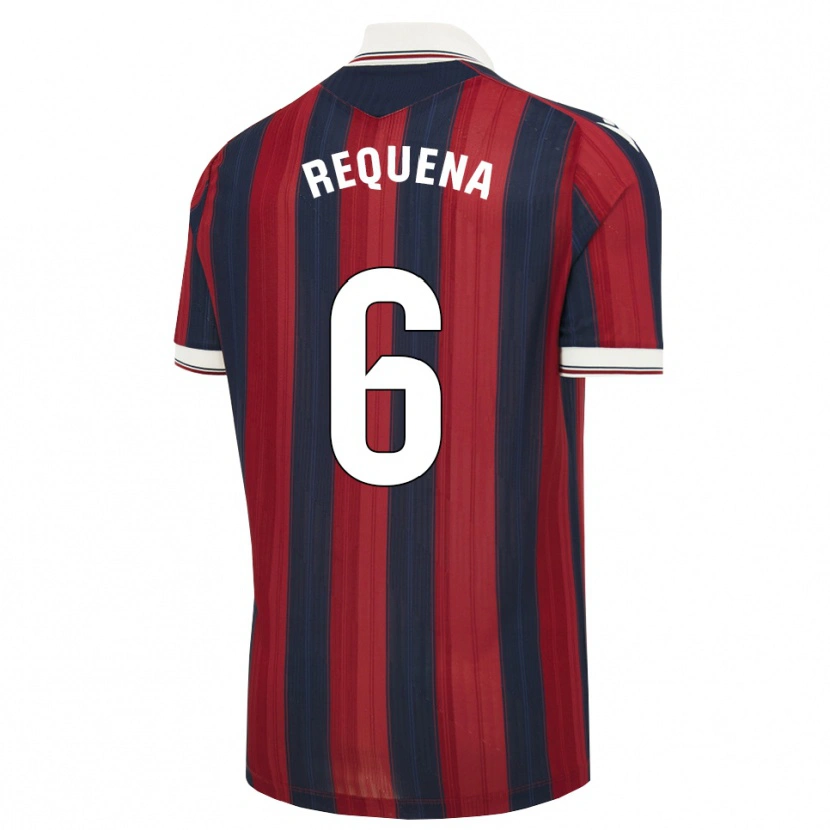 Danxen Uomo Maglia Dani Requena #6 Blu Notte Rosso Kit Gara Home 2026/27 Maglietta