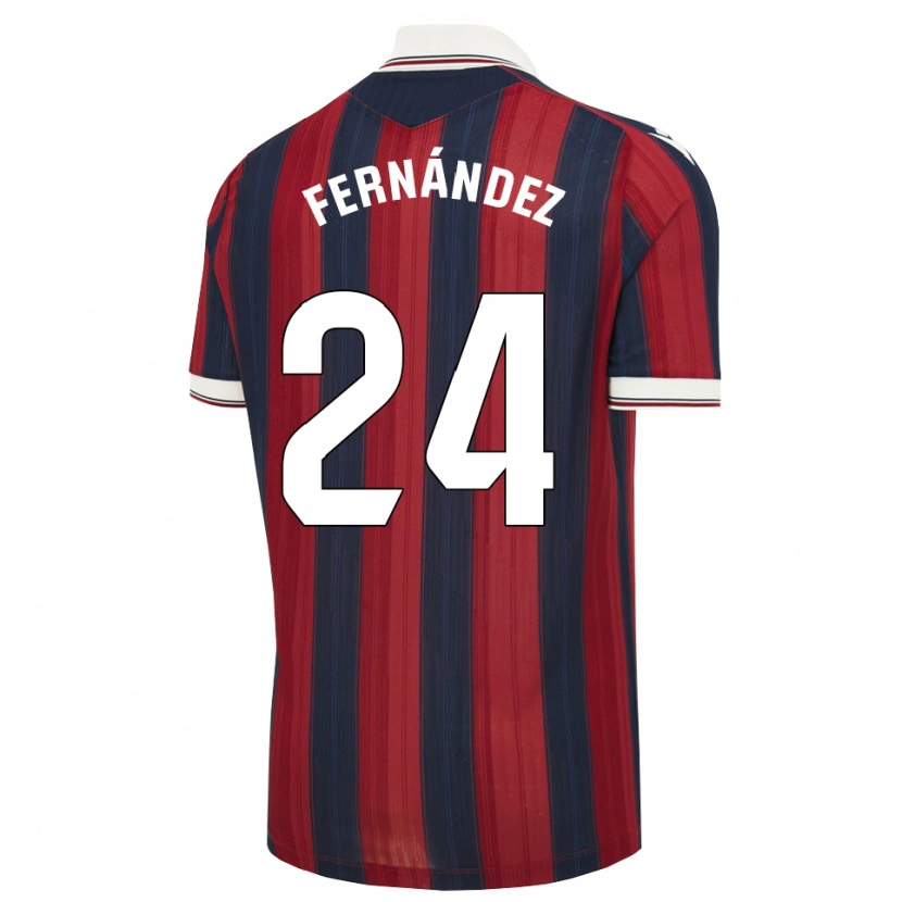 Danxen Uomo Maglia Thiago Fernández #24 Blu Notte Rosso Kit Gara Home 2026/27 Maglietta