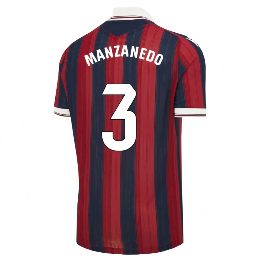 Danxen Uomo Maglia Aitor Manzanedo #3 Blu Notte Rosso Kit Gara Home 2026/27 Maglietta
