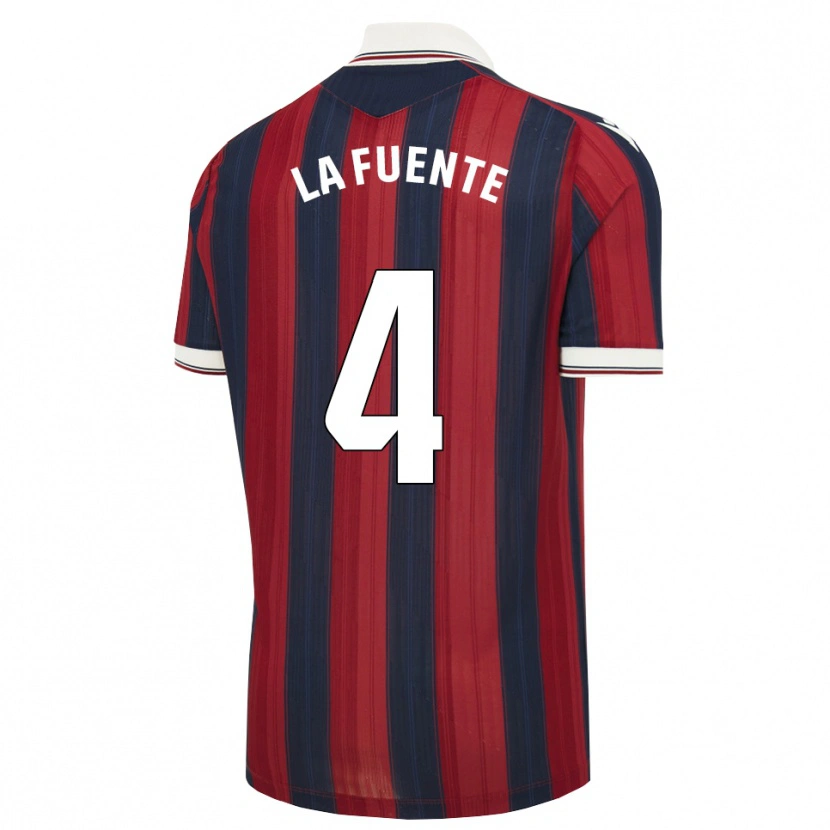 Danxen Uomo Maglia Adrián Dela #4 Blu Notte Rosso Kit Gara Home 2026/27 Maglietta