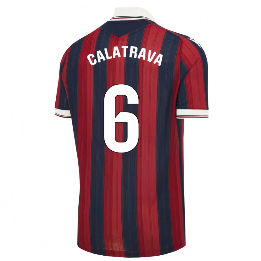 Danxen Uomo Maglia Alberto Calatrava #6 Blu Notte Rosso Kit Gara Home 2026/27 Maglietta