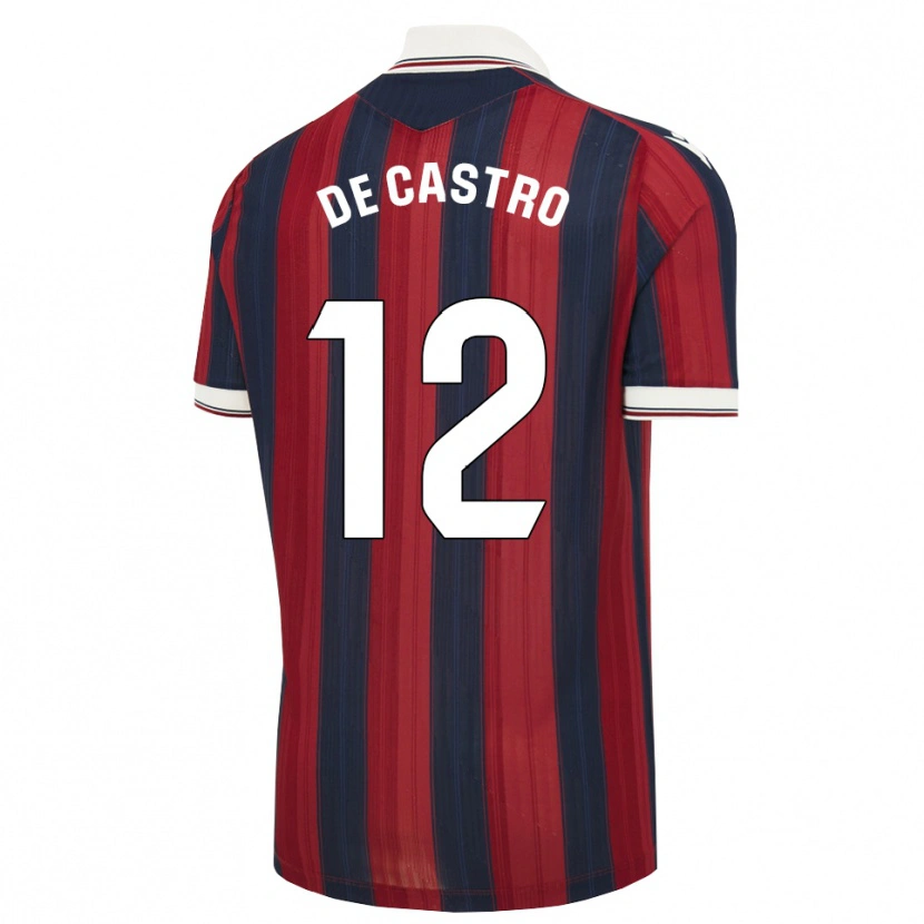 Danxen Uomo Maglia Asier De Castro #12 Blu Notte Rosso Kit Gara Home 2026/27 Maglietta