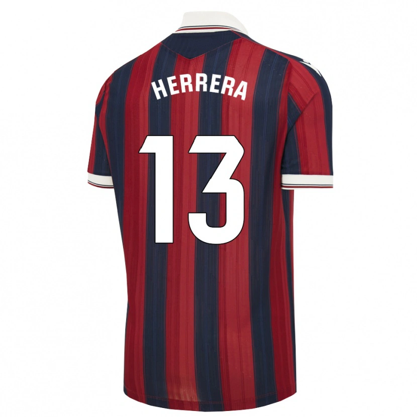 Danxen Uomo Maglia Asier Herrera #13 Blu Notte Rosso Kit Gara Home 2026/27 Maglietta