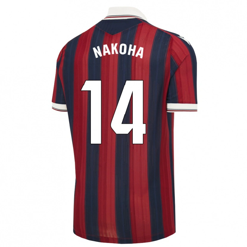 Danxen Uomo Maglia Huseini Nakoha #14 Blu Notte Rosso Kit Gara Home 2026/27 Maglietta