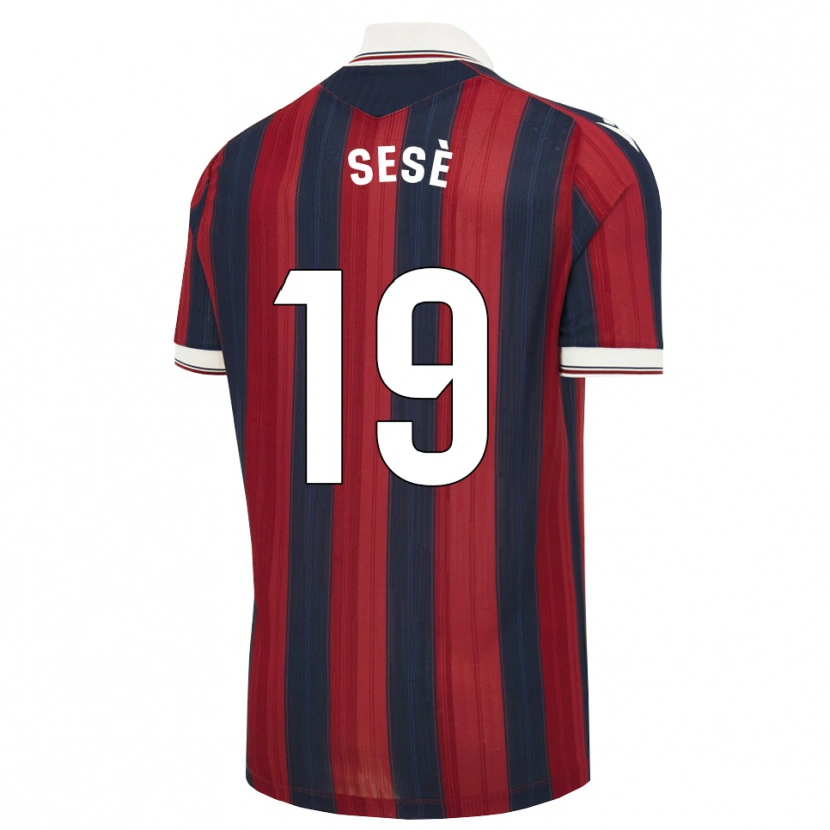 Danxen Uomo Maglia Mario Sesè #19 Blu Notte Rosso Kit Gara Home 2026/27 Maglietta