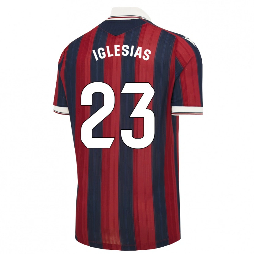Danxen Uomo Maglia Dylan Iglesias #23 Blu Notte Rosso Kit Gara Home 2026/27 Maglietta