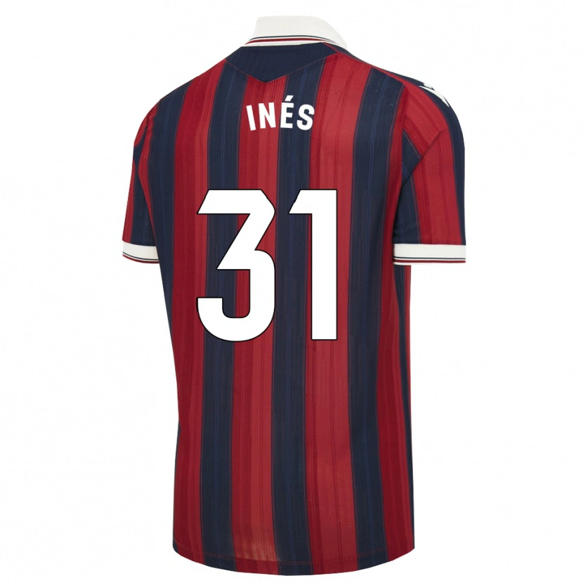 Danxen Uomo Maglia Inés Rizo #31 Blu Notte Rosso Kit Gara Home 2026/27 Maglietta