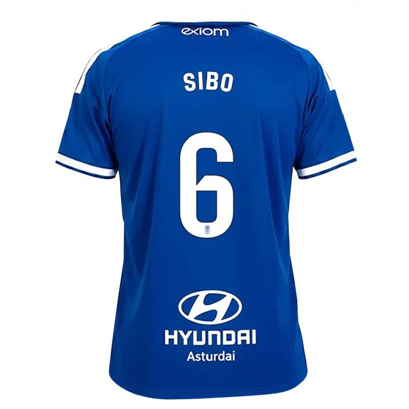 Danxen Uomo Maglia Kwasi Sibo #6 Blu Medio Bianco Kit Gara Home 2026/27 Maglietta