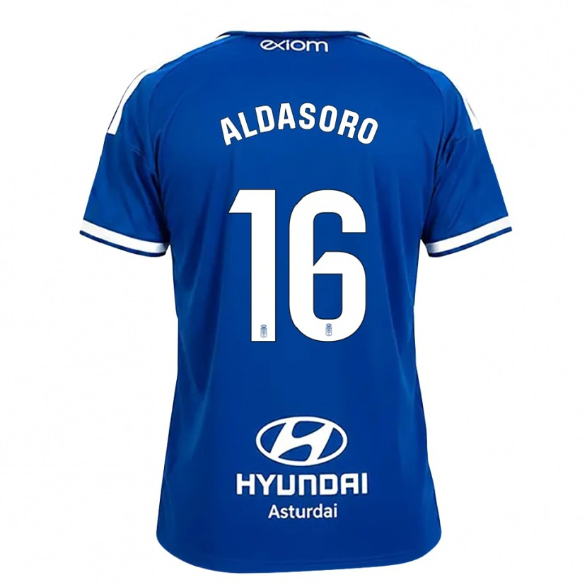 Danxen Uomo Maglia Aritz Aldasoro #16 Blu Medio Bianco Kit Gara Home 2026/27 Maglietta