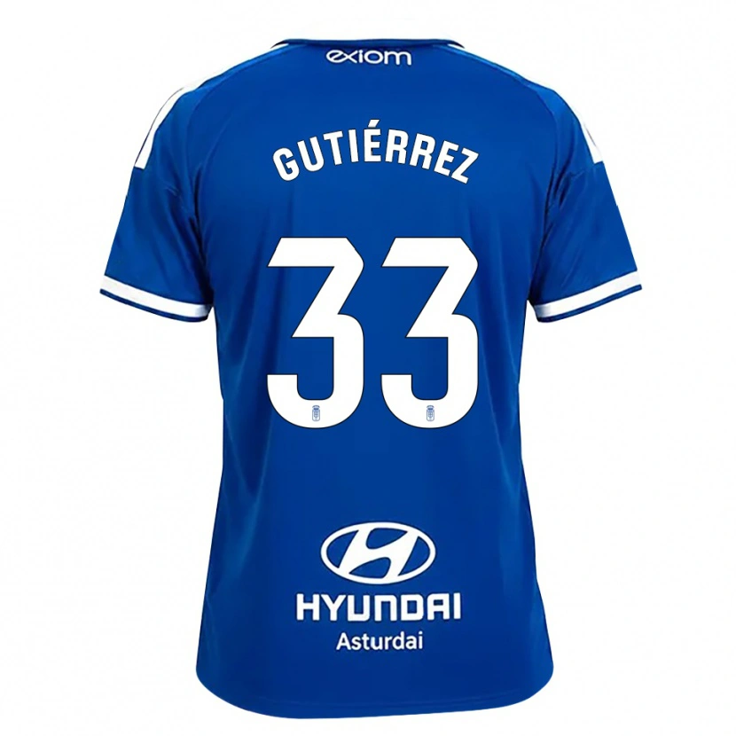 Danxen Uomo Maglia Raúl Gutiérrez #33 Blu Medio Bianco Kit Gara Home 2026/27 Maglietta