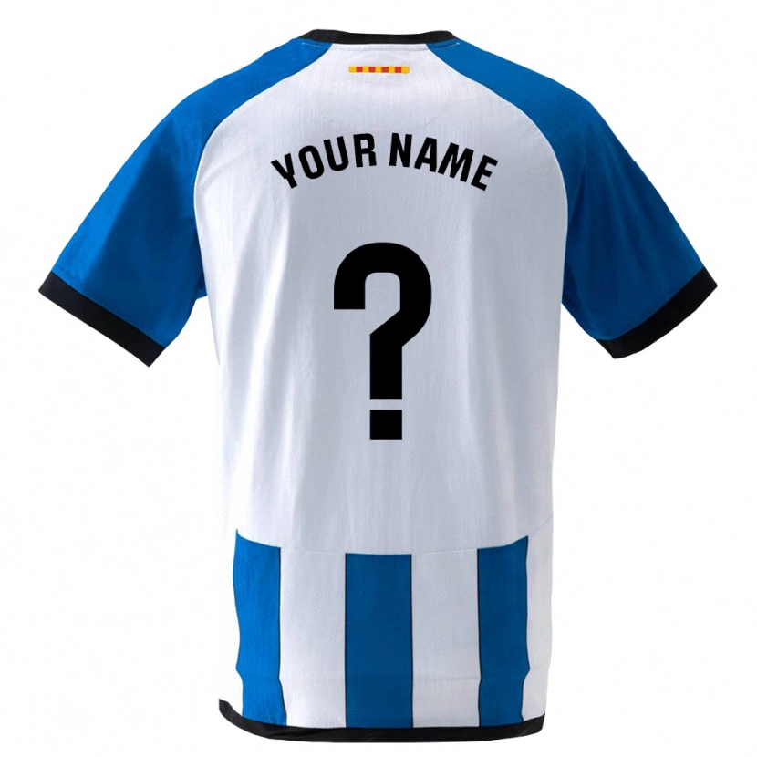 Danxen Uomo Maglia Il Tuo Nome #0 Blu Reale Bianco Kit Gara Home 2026/27 Maglietta