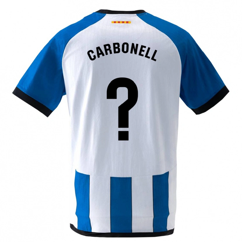 Danxen Uomo Maglia Ethan Carbonell #0 Blu Reale Bianco Kit Gara Home 2026/27 Maglietta