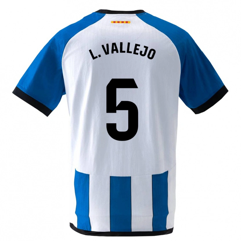 Danxen Uomo Maglia Lucía Vallejo Blázquez #5 Blu Reale Bianco Kit Gara Home 2026/27 Maglietta