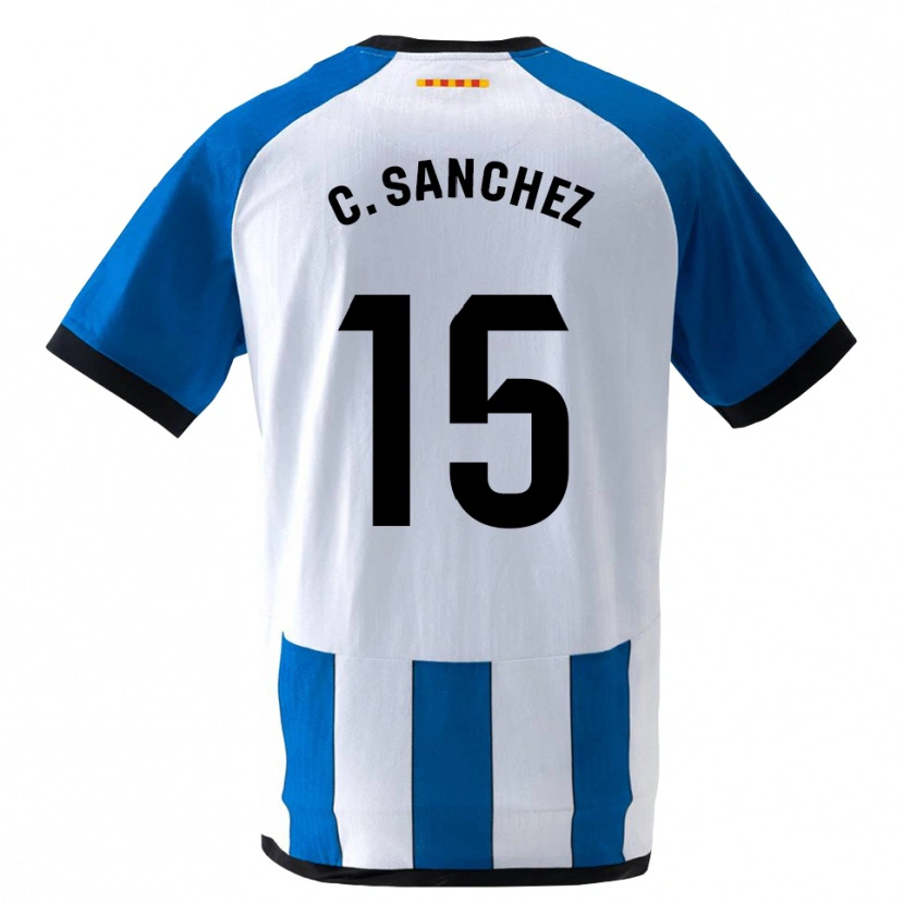 Danxen Uomo Maglia Carlos Sanchez #15 Blu Reale Bianco Kit Gara Home 2026/27 Maglietta