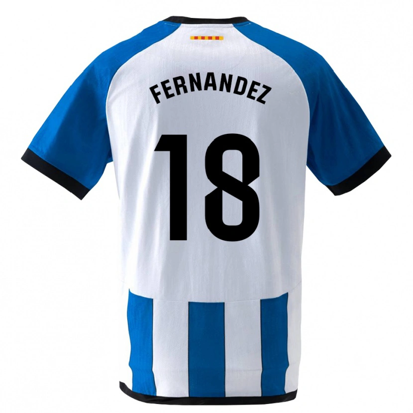 Danxen Uomo Maglia Marcos Fernández #18 Blu Reale Bianco Kit Gara Home 2026/27 Maglietta