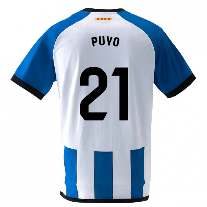 Danxen Uomo Maglia Samuel Puyo #21 Blu Reale Bianco Kit Gara Home 2026/27 Maglietta