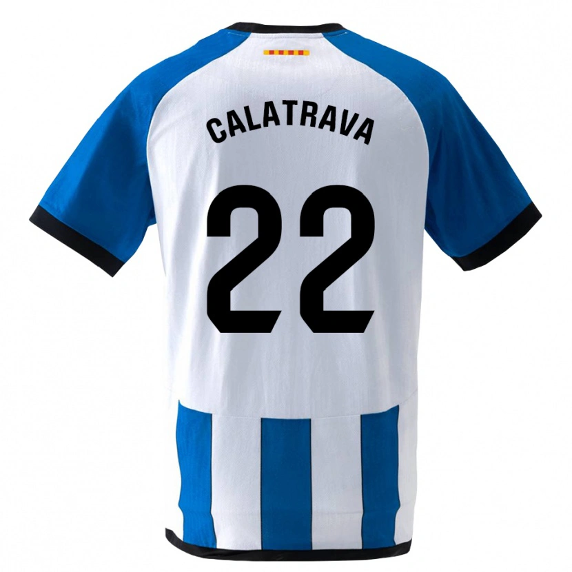 Danxen Uomo Maglia Álex Calatrava #22 Blu Reale Bianco Kit Gara Home 2026/27 Maglietta