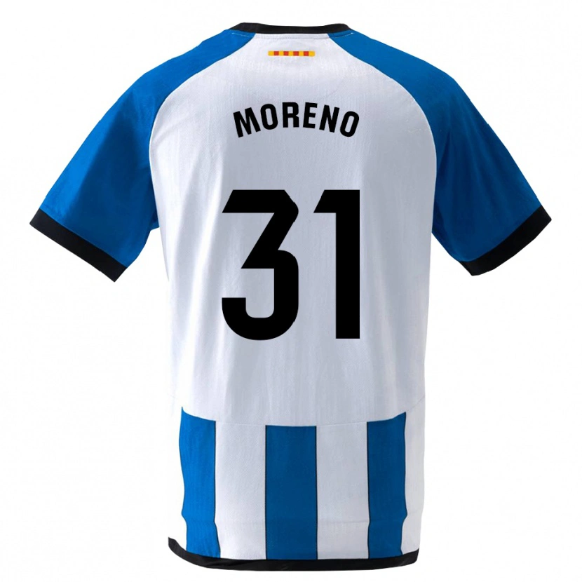 Danxen Uomo Maglia Jan Moreno #31 Blu Reale Bianco Kit Gara Home 2026/27 Maglietta