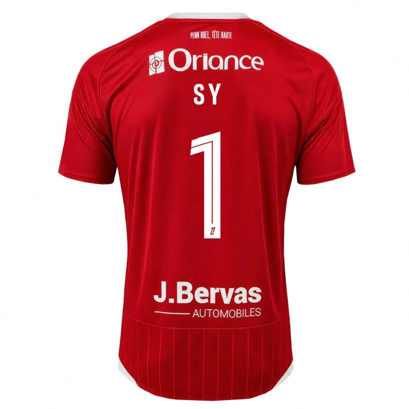 Danxen Uomo Maglia Seydou Sy #1 Bianco Rosso Kit Gara Home 2026/27 Maglietta