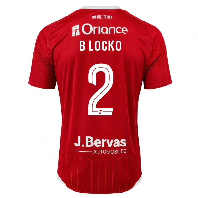 Danxen Uomo Maglia Bradley Locko #2 Bianco Rosso Kit Gara Home 2026/27 Maglietta