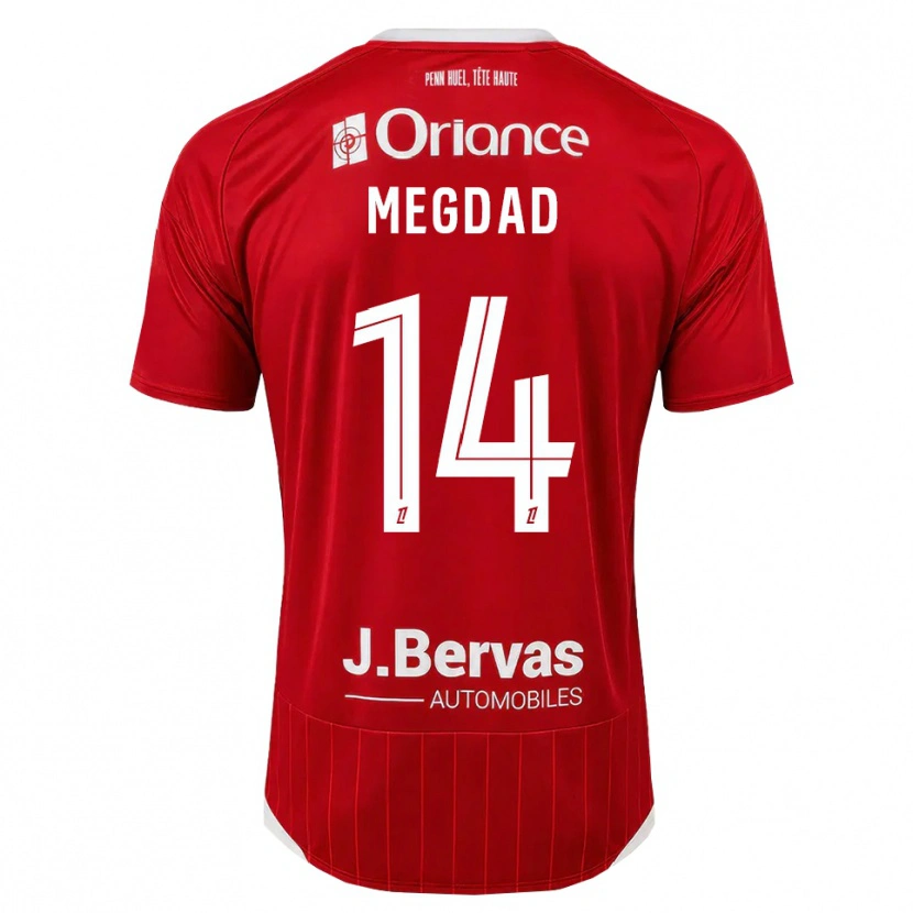Danxen Uomo Maglia Noa Megdad #14 Bianco Rosso Kit Gara Home 2026/27 Maglietta