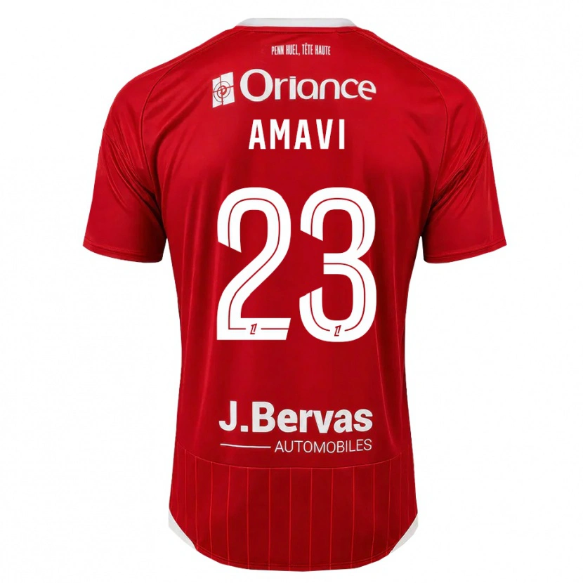 Danxen Uomo Maglia Jordan Amavi #23 Bianco Rosso Kit Gara Home 2026/27 Maglietta