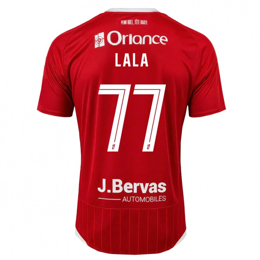 Danxen Uomo Maglia Kenny Lala #77 Bianco Rosso Kit Gara Home 2026/27 Maglietta