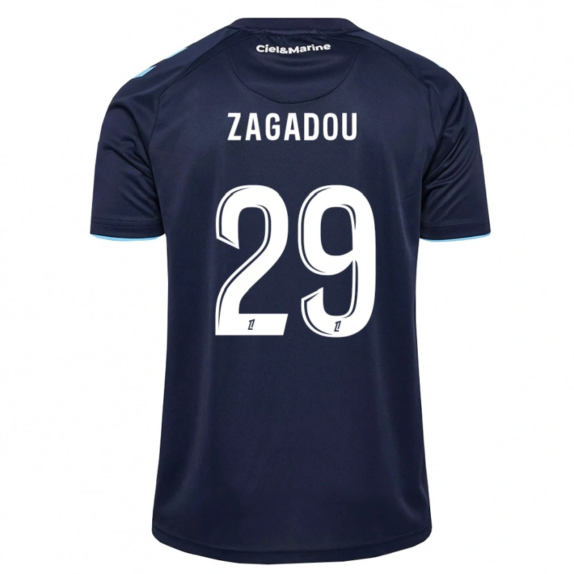 Danxen Uomo Maglia Stephan Zagadou #29 Blu Fiordaliso Blu Notte Kit Gara Home 2026/27 Maglietta