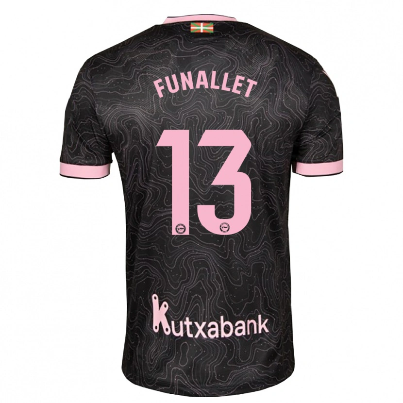 Danxen Uomo Maglia Pau Funallet #13 Nero Rosa Kit Gara Away 2026/27 Maglietta
