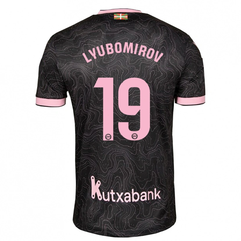 Danxen Uomo Maglia Daniel Lyubomirov #19 Nero Rosa Kit Gara Away 2026/27 Maglietta