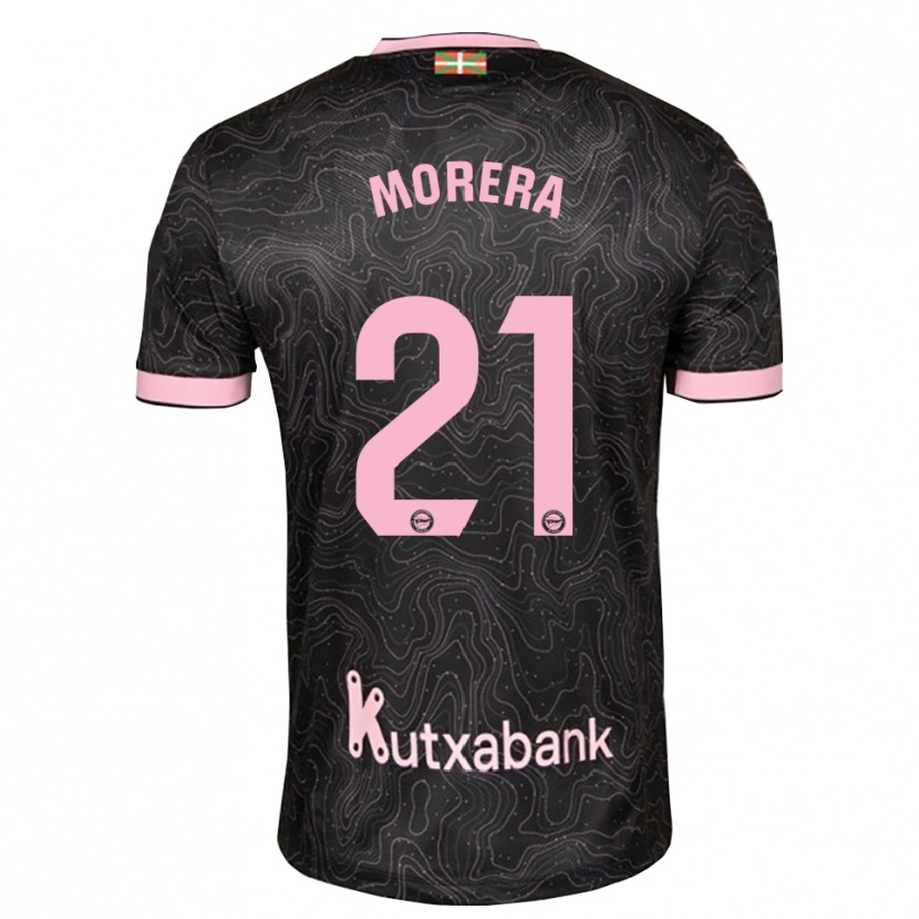 Danxen Uomo Maglia Carla Morera #21 Nero Rosa Kit Gara Away 2026/27 Maglietta