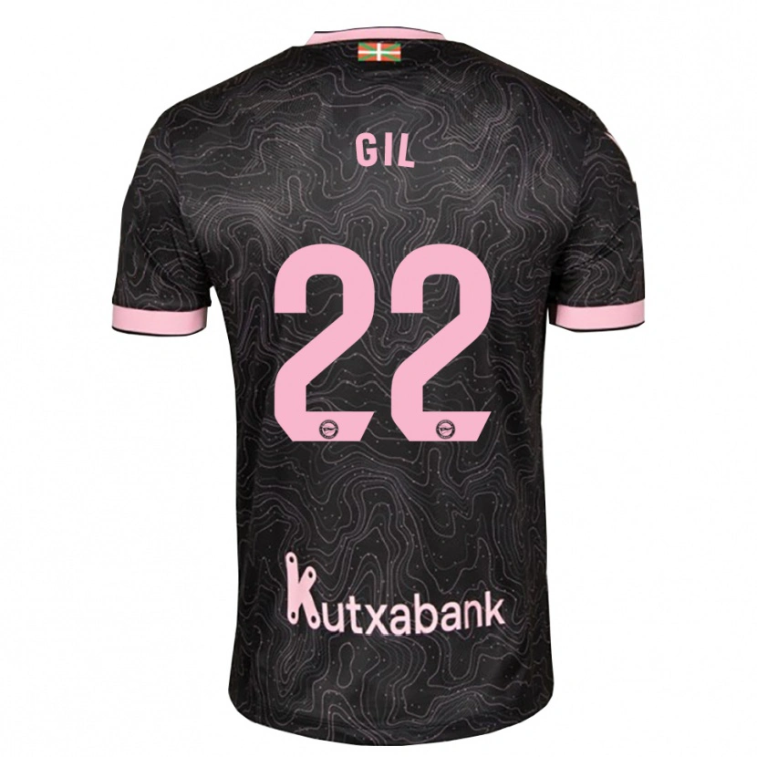 Danxen Uomo Maglia Raquel Gil #22 Nero Rosa Kit Gara Away 2026/27 Maglietta