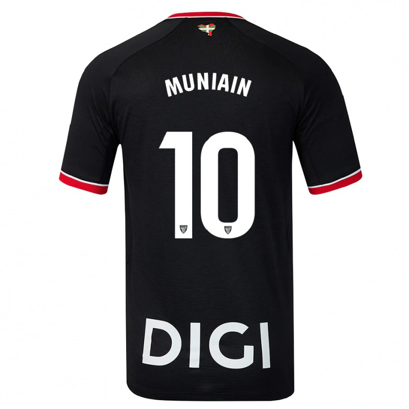 Danxen Uomo Maglia Iker Muniain #10 Nero Bianco Rosso Kit Gara Away 2026/27 Maglietta