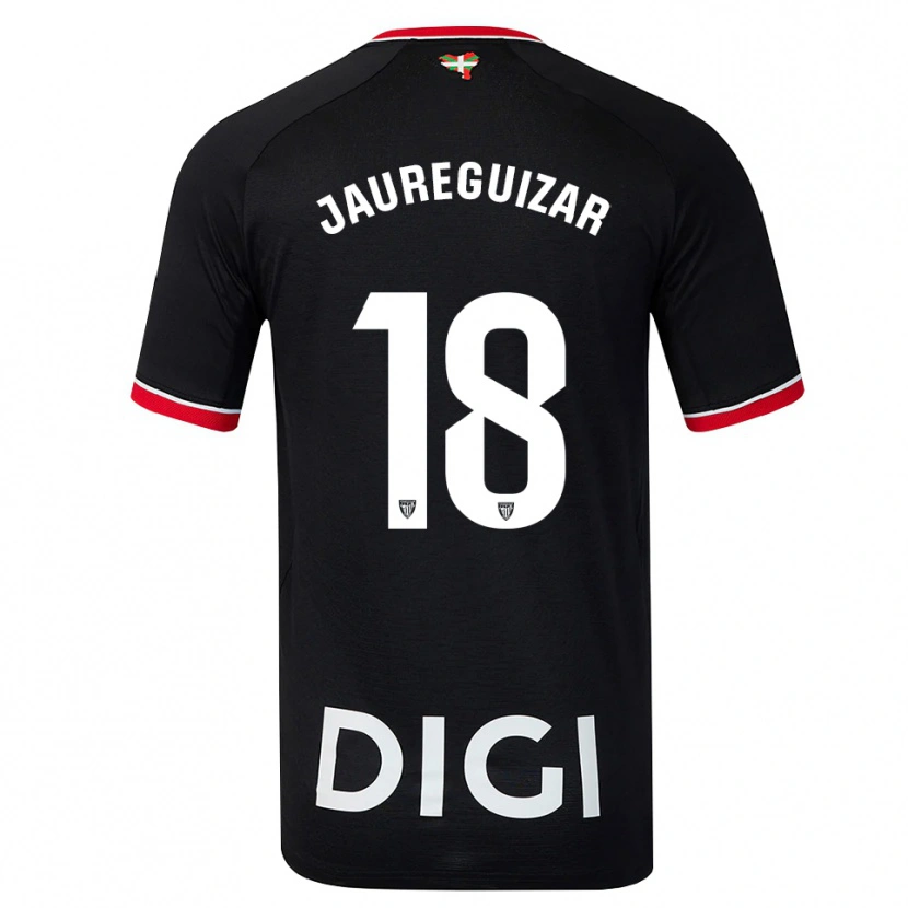 Danxen Uomo Maglia Mikel Jauregizar #18 Nero Bianco Rosso Kit Gara Away 2026/27 Maglietta