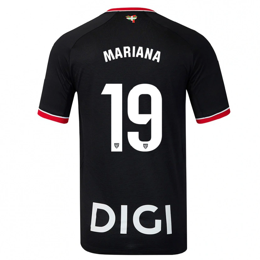 Danxen Uomo Maglia Mariana #19 Nero Bianco Rosso Kit Gara Away 2026/27 Maglietta