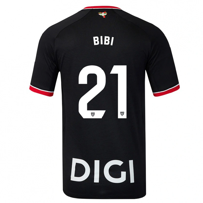 Danxen Uomo Maglia Bibiane Schulze #21 Nero Bianco Rosso Kit Gara Away 2026/27 Maglietta