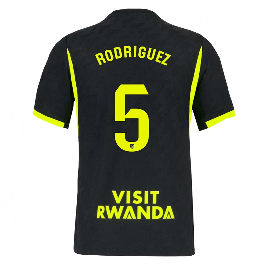 Danxen Uomo Maglia Cinta Rodriguez #5 Verde Brillante Nero Kit Gara Away 2026/27 Maglietta