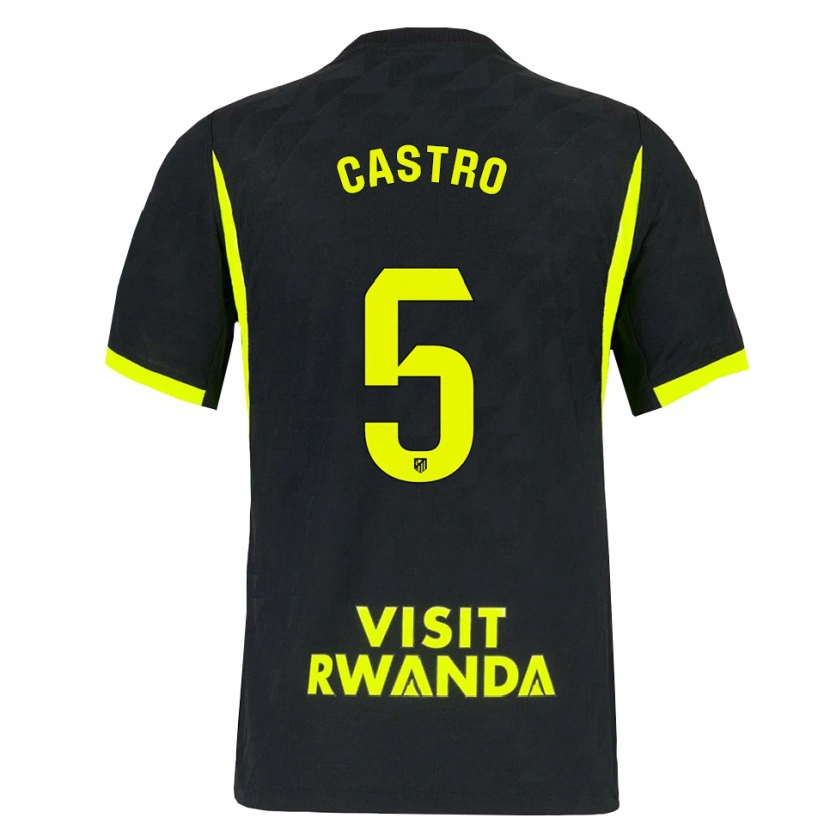 Danxen Uomo Maglia Oscar Castro #5 Verde Brillante Nero Kit Gara Away 2026/27 Maglietta