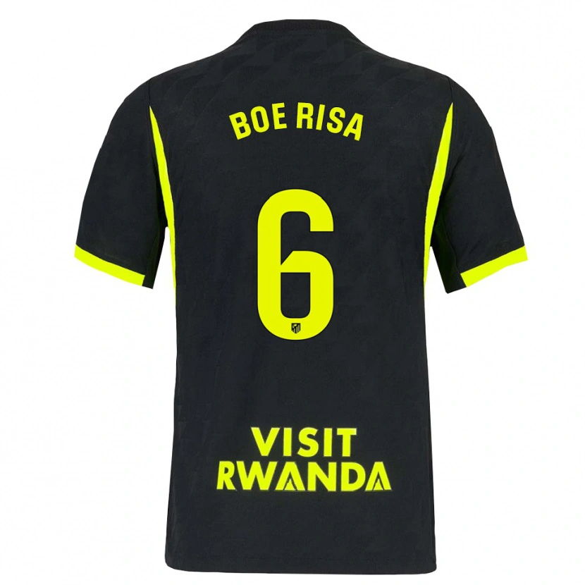Danxen Uomo Maglia Vilde Bøe Risa #6 Verde Brillante Nero Kit Gara Away 2026/27 Maglietta
