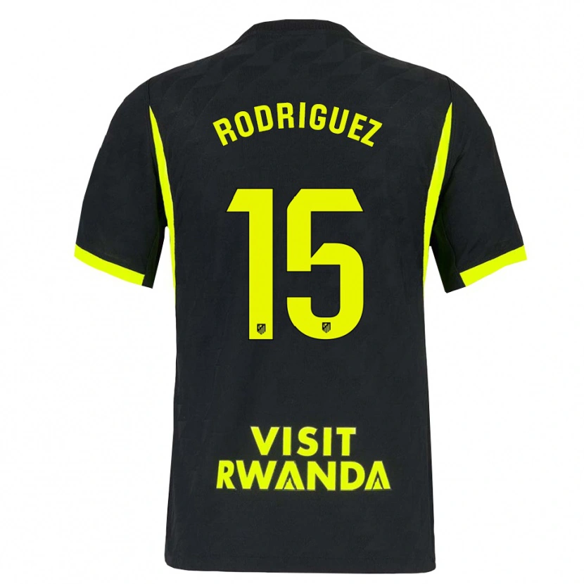 Danxen Uomo Maglia Cinta Rodríguez #15 Verde Brillante Nero Kit Gara Away 2026/27 Maglietta