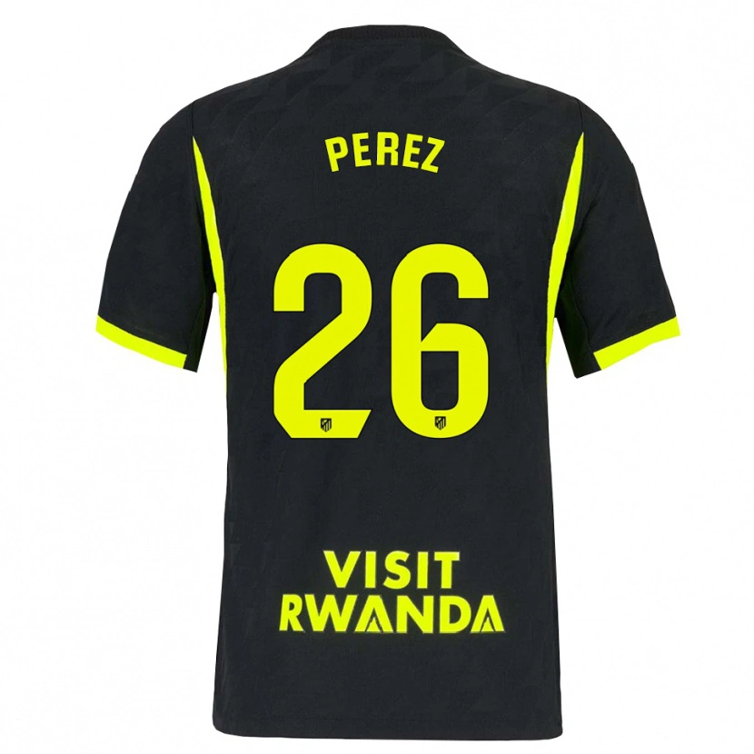 Danxen Uomo Maglia Xenia Perez #26 Verde Brillante Nero Kit Gara Away 2026/27 Maglietta