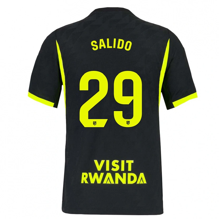 Danxen Uomo Maglia Alberto Salido #29 Verde Brillante Nero Kit Gara Away 2026/27 Maglietta