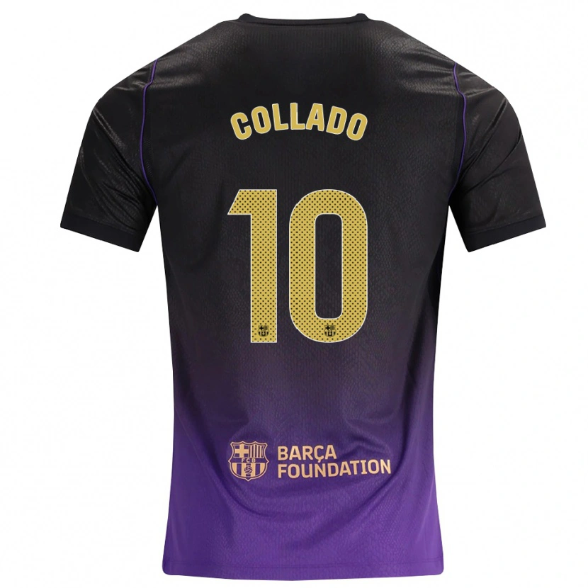 Danxen Uomo Maglia Alex Collado #10 Viola Giallo Nero Kit Gara Away 2026/27 Maglietta