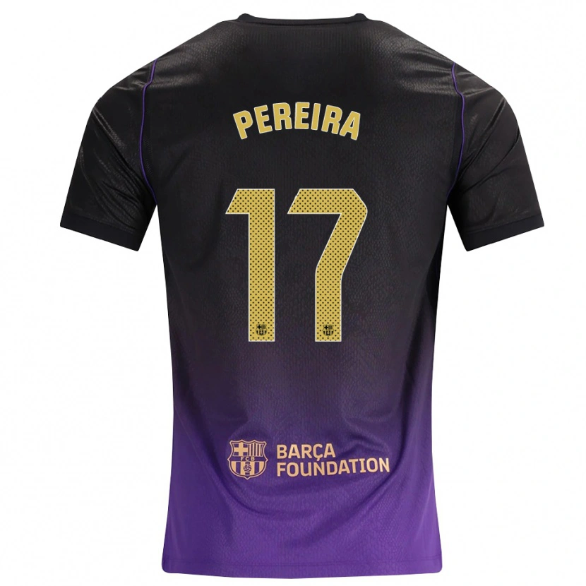 Danxen Uomo Maglia Andrea Pereira #17 Viola Giallo Nero Kit Gara Away 2026/27 Maglietta