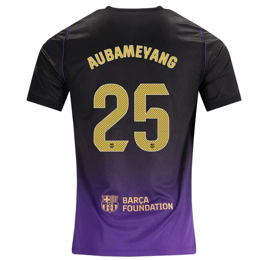 Danxen Uomo Maglia Pierre Emerick Aubameyang #25 Viola Giallo Nero Kit Gara Away 2026/27 Maglietta
