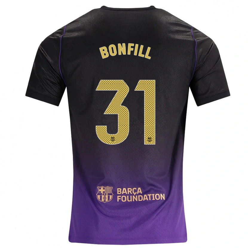 Danxen Uomo Maglia Max Bonfill #31 Viola Giallo Nero Kit Gara Away 2026/27 Maglietta