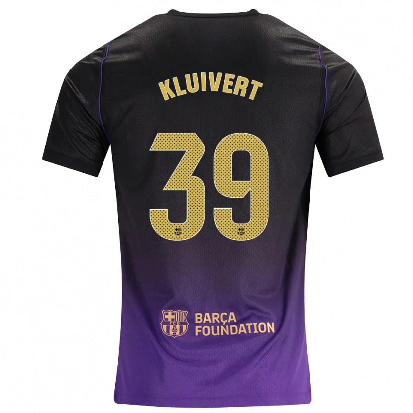 Danxen Uomo Maglia Shane Kluivert #39 Viola Giallo Nero Kit Gara Away 2026/27 Maglietta