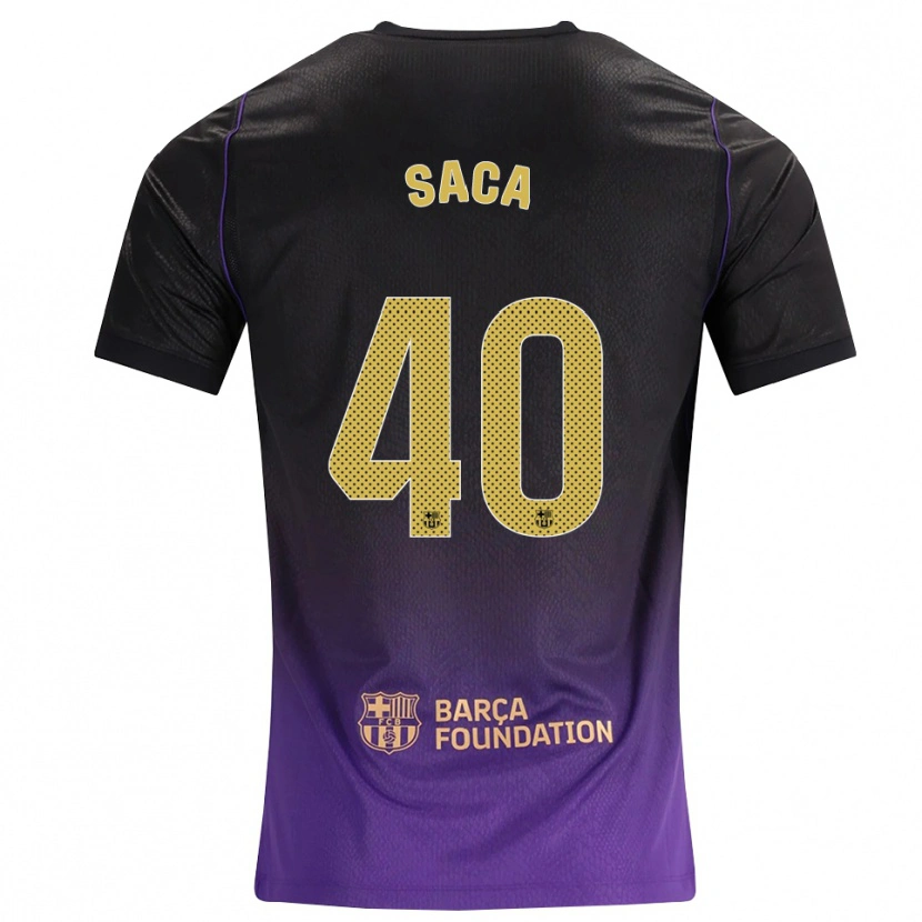 Danxen Uomo Maglia Leo Saca #40 Viola Giallo Nero Kit Gara Away 2026/27 Maglietta